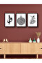 3 Pieces Religious Wall Decor with Black Frame Look Painting Set for Living Room Sitting Bedroom