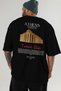 Athens Greece Back Printed Black Oversize T-Shirt Men Women Cotton Crew Neck T-Shirt - 6