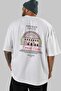 Aspendos Antalya Back Printed White Oversize T-Shirt Men's Women's Cotton Crew Neck T-Shirt - 5