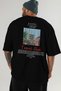 Kyoto Japan Back Printed Black Oversize T-Shirt Men Women Cotton Crew Neck T-Shirt - 6