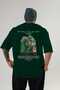 The Great Wall of China Back Printed Green Oversize T-Shirt Men Women Cotton Crew Neck T-Shirt