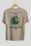 The Great Wall of China Back Printed Beige Oversize T-Shirt Men Women Cotton Crew Neck T-Shirt - 2