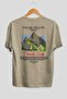 Machu Picchu Peru Back Printed Beige Oversize T-Shirt Men Women Cotton Crew Neck T-Shirt - 2