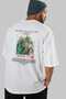 The Great Wall of China Back Printed White Oversize T-Shirt Men Women Cotton Crew Neck T-Shirt - 7
