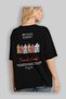 Bryggen Norway Back Printed Black Oversize T-Shirt Men Women Cotton Crew Neck T-Shirt - 4