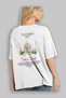 Taj Mahal India Back Printed White Oversize T-Shirt Men Women Cotton Crew Neck T-Shirt - 3
