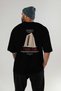Gelibolu Turkey Back Printed Black Oversize T-Shirt Men Women Cotton Crew Neck T-Shirt - 5