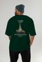 Paris France Back Printed Green Oversize T-Shirt Men Women Cotton Crew Neck T-Shirt - 5