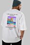 Lord Howe Island Australia Back Printed Oversize T-Shirt Men Women Cotton Crewneck Tshirt - 7
