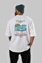 Blue Lagoon Iceland Back Printed White Oversize T-Shirt Men Women Cotton Crew Neck T-Shirt - 4
