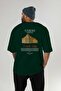 Athens Greece Back Printed Green Oversize T-Shirt Men Women Cotton Crew Neck T-Shirt - 5