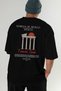 Temples of Apollo Antalya Back Printed Black Oversize T-Shirt Men Women Cotton Crew Neck T-Shirt - 7