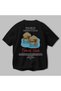 Maldives Indian Ocean Back Printed Black Oversize T-Shirt Men Women Cotton Crew Neck T-Shirt - 3