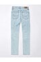 بنطال جينز AE Stretch Super High-Waisted Straight Jeans ممزق عند الكاحل - 5