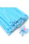 150 Pieces Blue, White, Light Blue Colored Chenille, Flower Making Set, Feathered Wire, 30 Cm, Plush Wire - 2