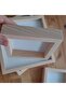 Paintable Raw Wood Frame, Square Cut, Set of 3 - 3