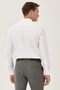 Men's White Iron-Free Tailored Slim Fit Slim Fit Classic Collar 100% Cotton Shirt - 5