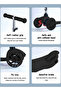 Kids Kick Scooter, with Flashing Light Wheels and 3 Height Adjustable Handle, for 7+ Years - 6