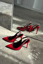 Jazzy Stone-Detail RED PATENT LEATHER