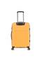 Trolley Bag 20 Inch - Polypropylene Hard Shell Carry On Luggage - TSA Lock - 4 Wheels - Yellow - 3