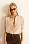 Women's Stone Fisto Regular Fit Cotton Shirt Gml-19001329 - 4