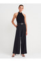 72149 Belted Double Pleated Trousers-Black