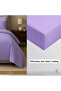 Viewstar 6 Pcs King Size Bedding Set (Purple) – 1 Fitted Sheet, 1 Quilt Cover, 4 Pillowcases - 4