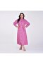Geometric Printed Maxi Dress – High Neck with Elastic Cuffs, Available in 3 Colours - 3