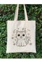 Coloring Set Cat Painting Bag Hobby Raw Cloth Bag Painting Kindergarten Children Activity Painting - 3
