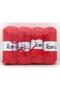 4X100Gr. Velvet Baby Micro Fiber Red Winter, Baby, Chenille, Worsted - 4