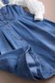 Blue Girl's 2-Piece Set with Chest Pocket, Salopet and Sleeve Detail 20511 - 5