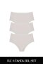 Cotvie Ecru Cotton High Waist Set of 3 Panties