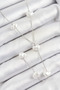 316L Steel Pearl Heart Figured Y Model Silver Color Women Necklace Sl12584