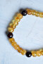 Certified Amber and Obsidian Natural Stone Bracelet - 2