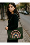 Rainbow Rainbow Green Khaki Bohemian Canvas Messenger Bag Street Style Korean Handbag - 2