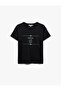 Black Women's Printed T-Shirt - 3