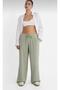 ''All Seoson's'' Wi̇de Leg (Palazzo) Linen%Cotton Mixed Ephil Ephil Waist Elastic'Women' Pants