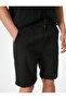 شورت رجالي أسود بقصّة Slim Fit - 5