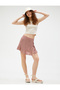 الأزهار التعادل التفاصيل فسكوزي Skort البسيطة - 2