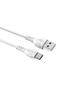 Cablu de date BX51, USB - USB Tip-C, Alb