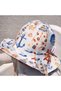 Double Sided Tied Linen Look Baby Bucket Hat - 4
