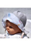 Double Sided Tied Linen Look Baby Bucket Hat - 6