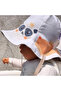 Double Sided Tied Linen Look Baby Bucket Hat - 3