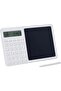 12-digit desk calculator with LCD, time display & erasable writing table,perfect for office & school - 5