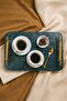 Green Marble Tray with Gold Handles Natural Stone Presentation Serving Engagement Decorative Tray - 5