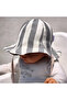 Double Sided Tied Linen Look Baby Bucket Hat