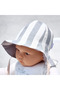 Double Sided Tied Linen Look Baby Bucket Hat - 2