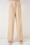 Women's Fabric Vest Trousers Double Suit Beige 1109 - 3