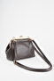 Women's Bitter Brown Key Charm Gift Scholarship Closure Lined Handbag and Shoulder Bag - 4
