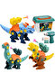 3-Piece Take Apart Dinosaur Toys with Drill, Dinosaur Building Kit with Detachable Launcher